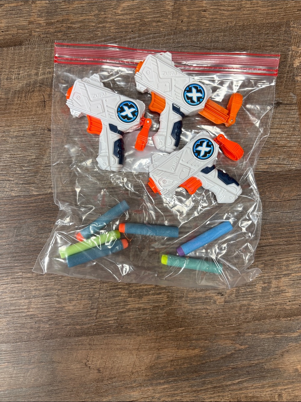 3-Pack Kids Foam Dart Blaster Set - White and Orange